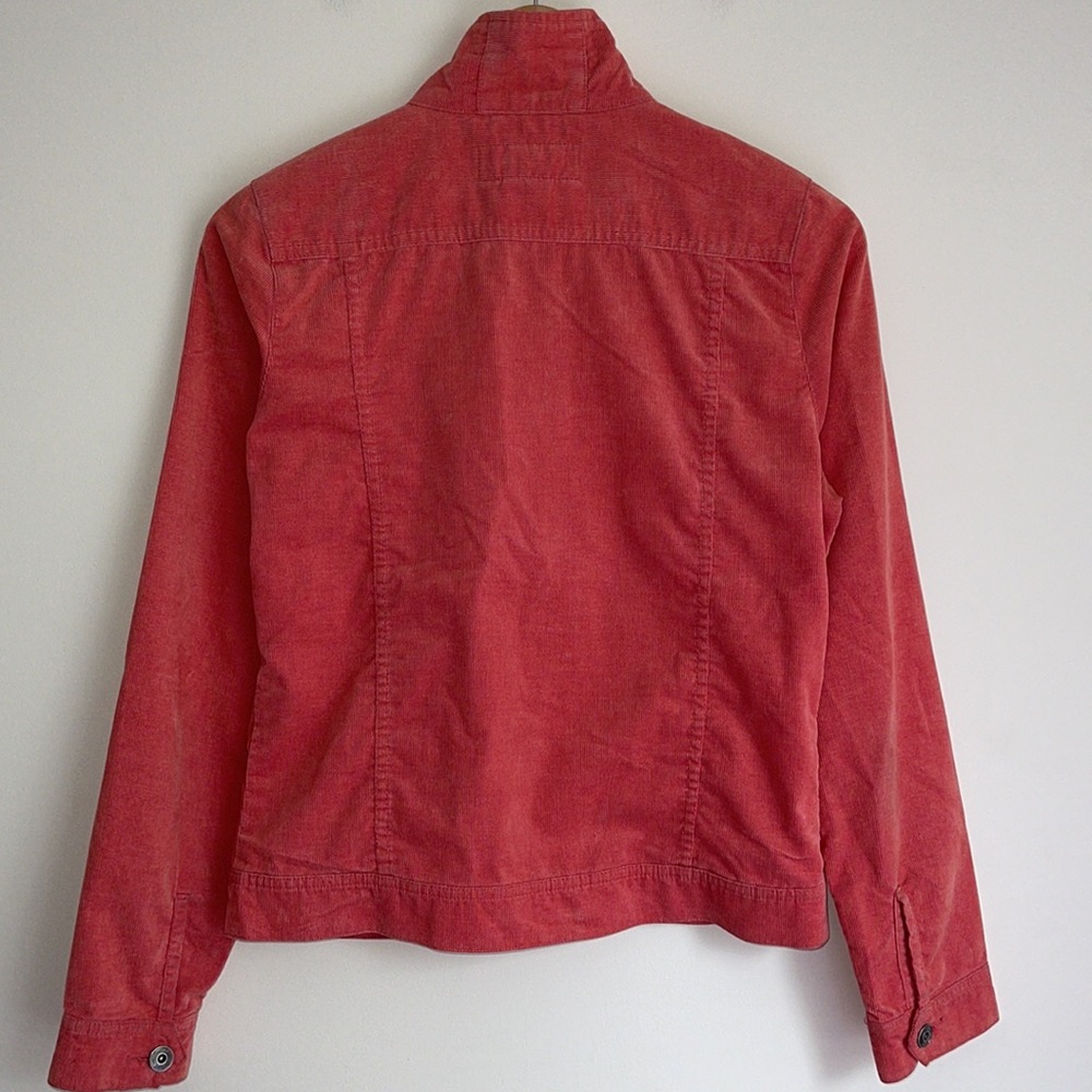SPORTSGIRL | Brushed cotton lightweight zippered jacket in coral - Picture 5 of 5